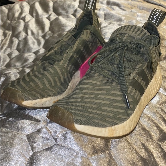 olive green and pink adidas